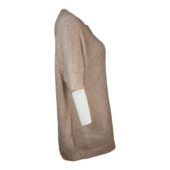 Torrid Sweater Womens Plus Size 3 Chunky Pullover Tan Neutral Short Sleeve - Picture 5 of 9